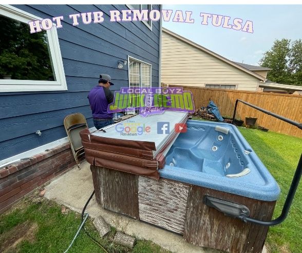 before hot tub removal service in tulsa Oklahoma